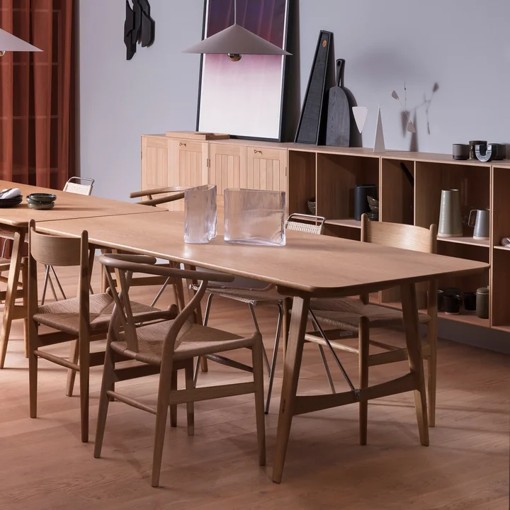Carl Hansen - BM1160 Hunting Dining Table, 210 x 82 cm, Oiled Oak