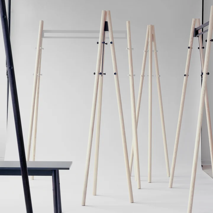 The Artek - Kiila Coat Rack, Clothes Stand and Bench