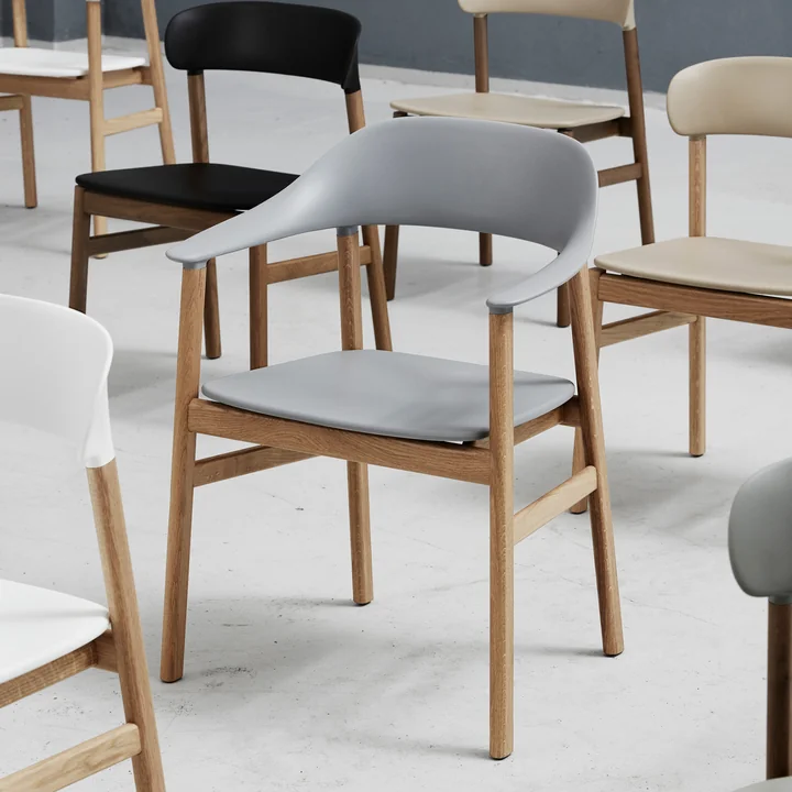 Normann Copenhagen - Herit Armchair, oak / grey