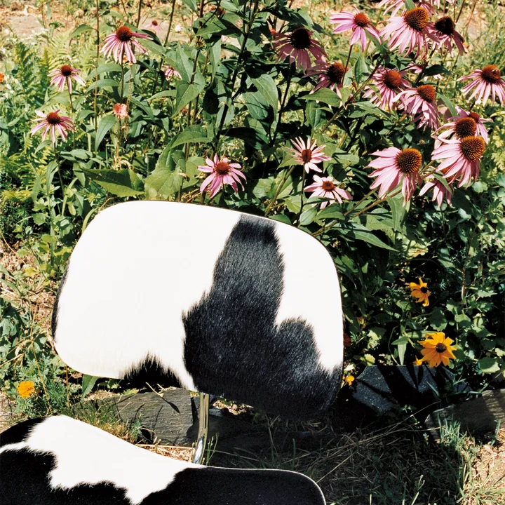 The Vitra - Plywood Group LCM Chair in the Garden