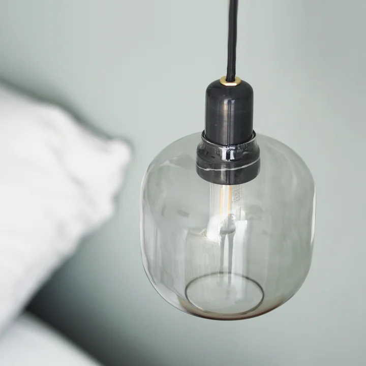 The Normann Copenhagen - Amp Pendant light small in smoke / black by Caroline Grävendieck from the blog Sodapop Design