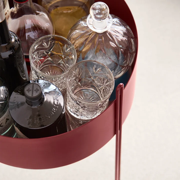 The Woud - Pidestall Plant container as mini-bar