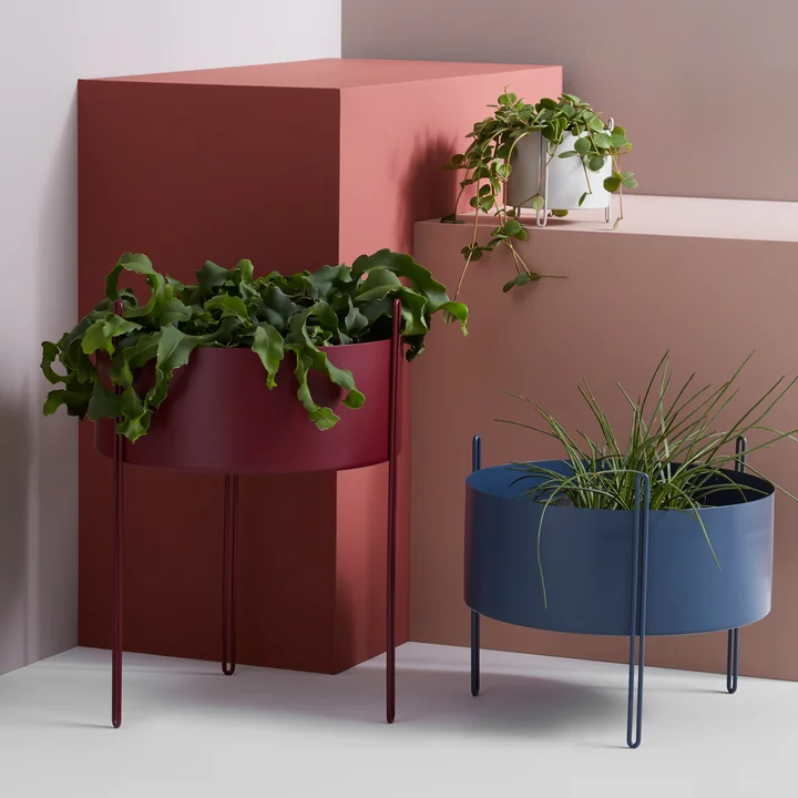 The Woud - Pidestall Plant container in different sizes and colors