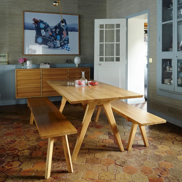 The award-winning Remix dining table by The Hansen Family in the dining room