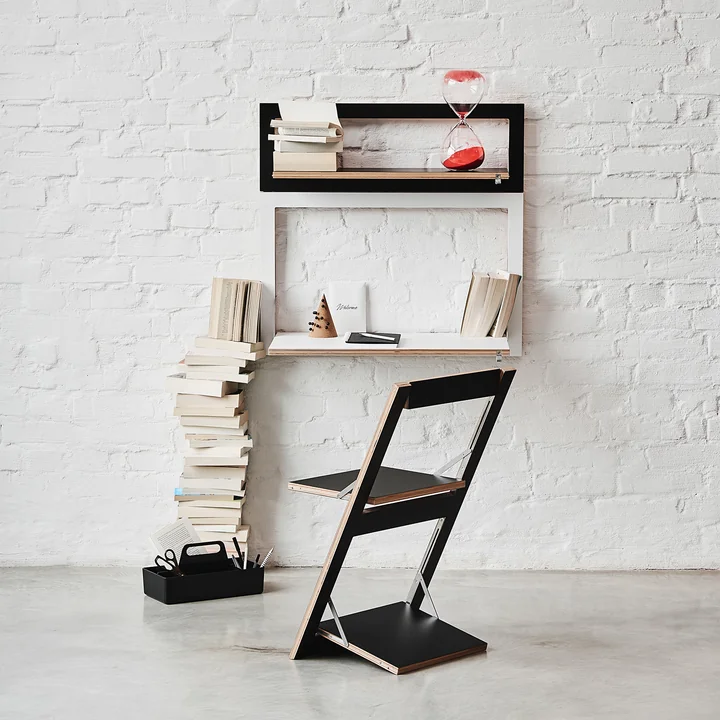 Fläpps Secretary with Fläpps folding chair from Ambivalenz