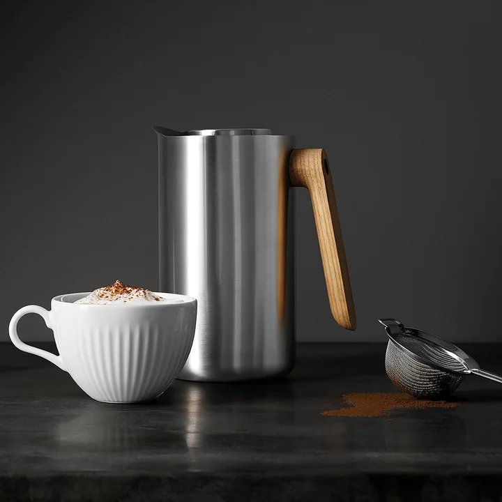 Nordic Kitchen pot 1 l by Eva Solo in Stainless Steel / Oak 