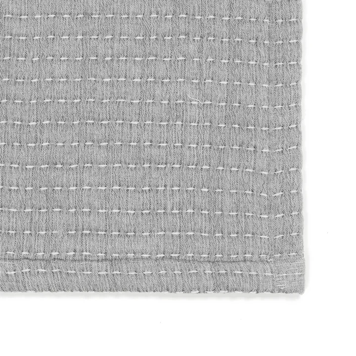 Daze bedspread 250 x 240 cm from Ferm Living in ecru / blue
