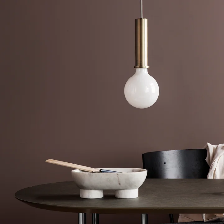 Alza Bowl by Ferm Living in white