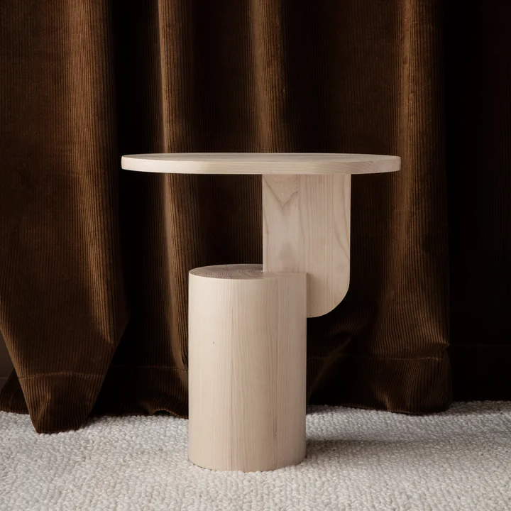 Insert Side Table by Ferm Living in natural ash