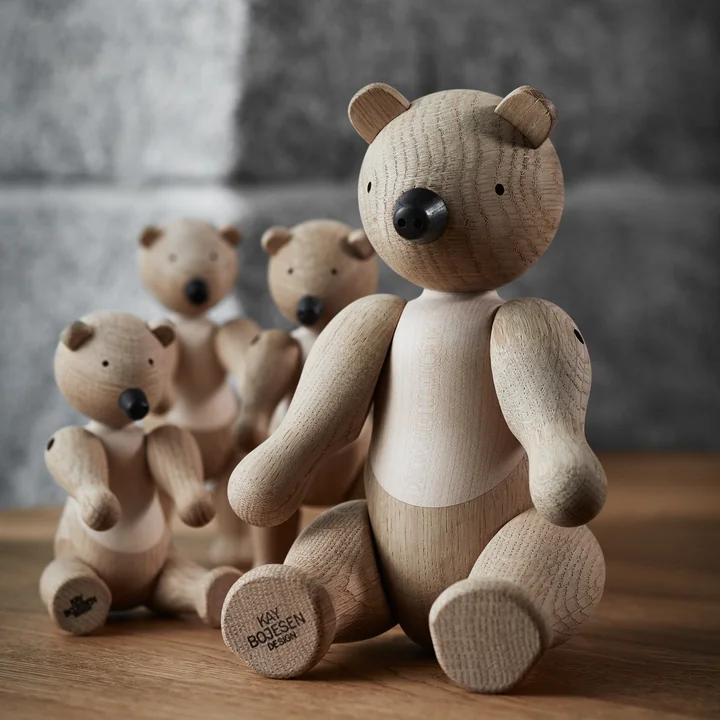 Wooden bear to collect and play with