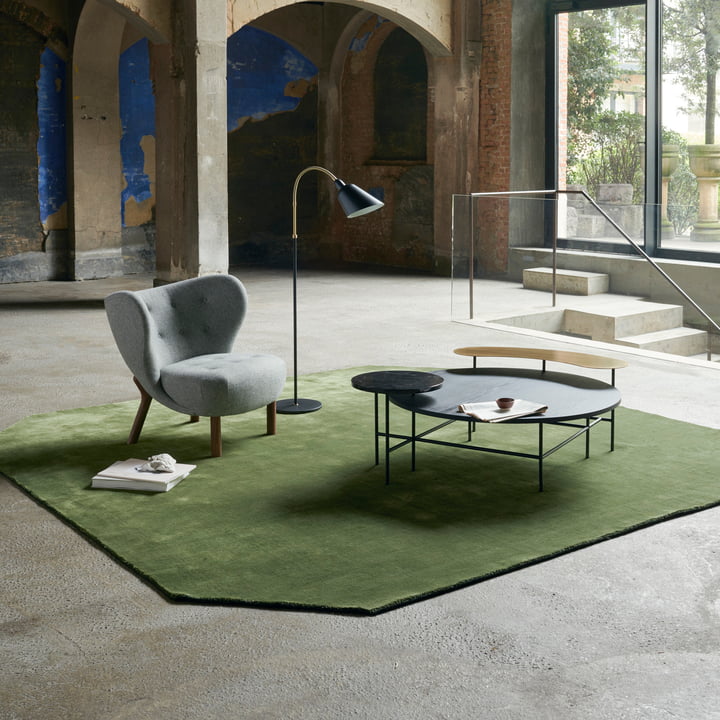 The Moor carpet AP8 from & tradition - 300 x 300 cm, pine green