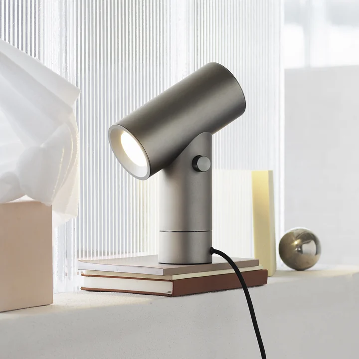 Beam LED table lamp from Muuto in aluminum