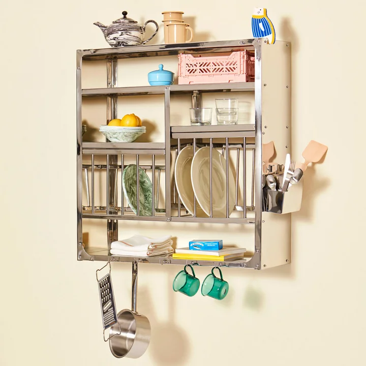 Indian wall shelf L with Colour box from HAY