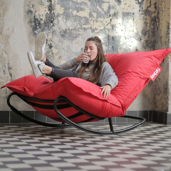 Rock 'n' Roll Lounge Chair with beanbag from Fatboy