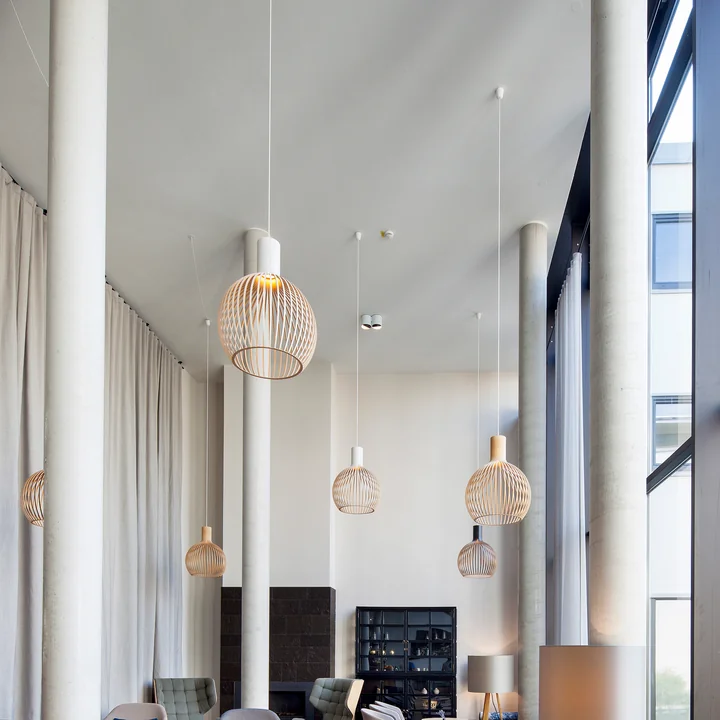 Octo 4240 pendant luminaire Ø 54 x H 68 cm from Secto in white