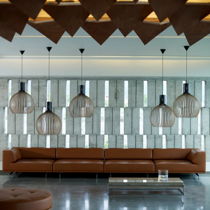 Octo 4240 pendant luminaire Ø 54 x H 68 cm from Secto in black