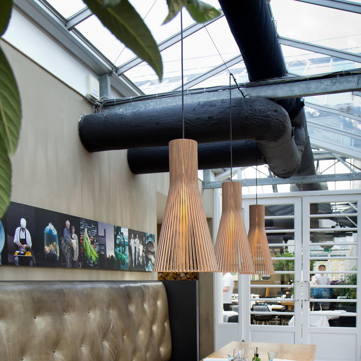 Secto 4200 pendant luminaire Ø 30 x H 68 cm from Secto made of birch wood