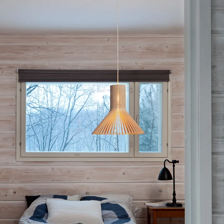 Puncto 4203 Pendant lamp Ø 45 x H 40 cm from Secto in birch