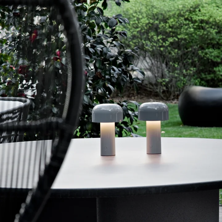 Bellhop Battery table lamp (LED) from Flos in gray