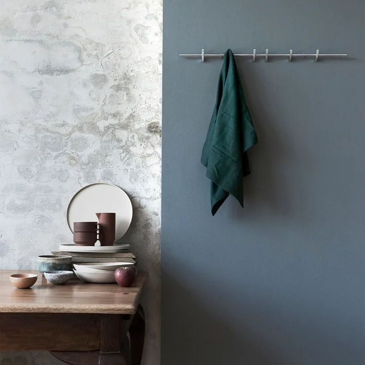 Coat Rack Hook strip 70 cm from Moebe in chrome