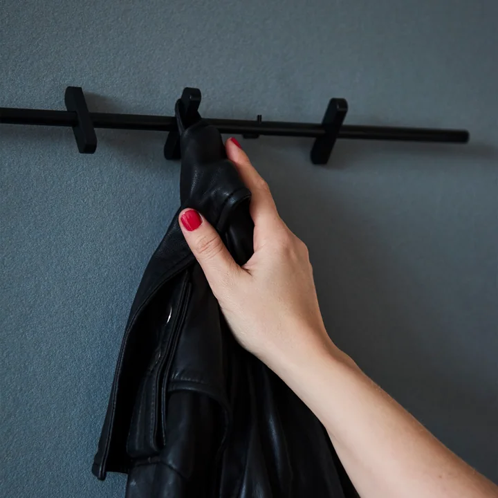 Coat Rack Hook bar from Moebe in black