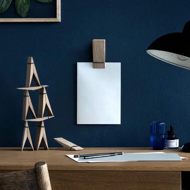 Pinch Decorative clip from Moebe in oak