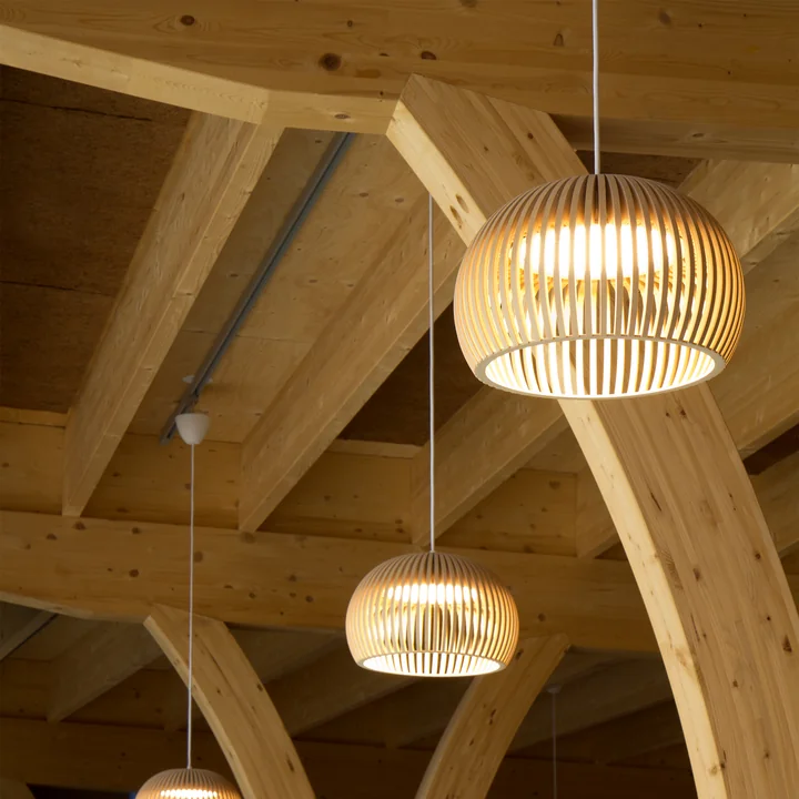 Atto 5000 LED pendant luminaire Ø 34 x H 21 cm from Secto in white