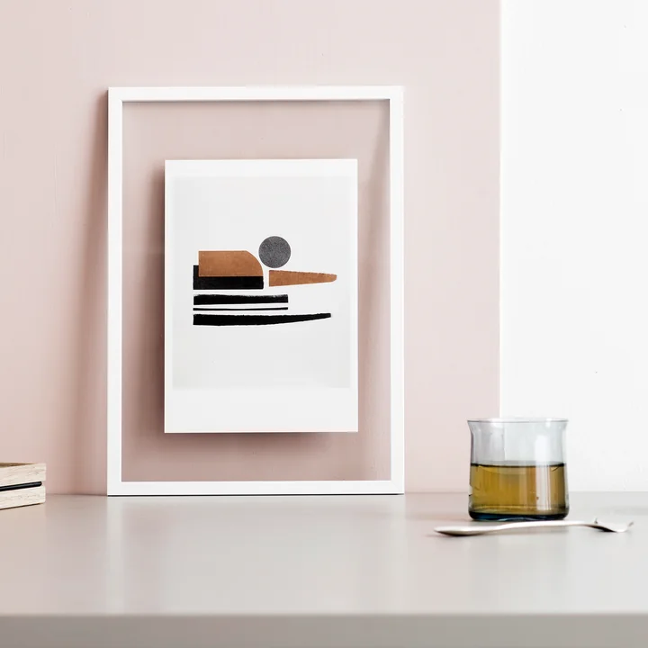Frame Picture frame from Moebe in white on the table