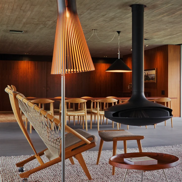 Secto 4210 floor lamp by Secto in walnut