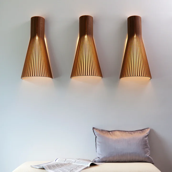 Secto Small 4231 Walnut wall lamp from Secto