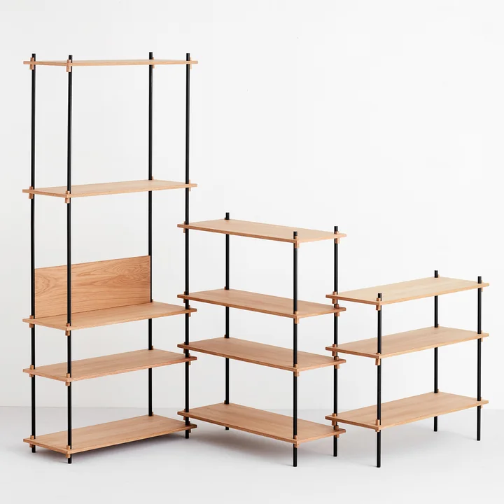 Shelving System from Moebe - oak oiled - in 3 different sizes