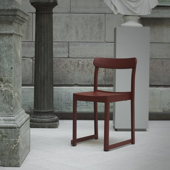 Atelier Chair from Artek in dark red