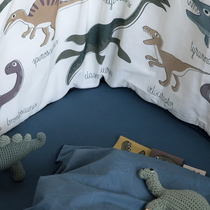 Baby fitted sheet from Sebra in royal blue