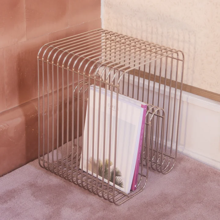 Curva Stool in silver from AYTM