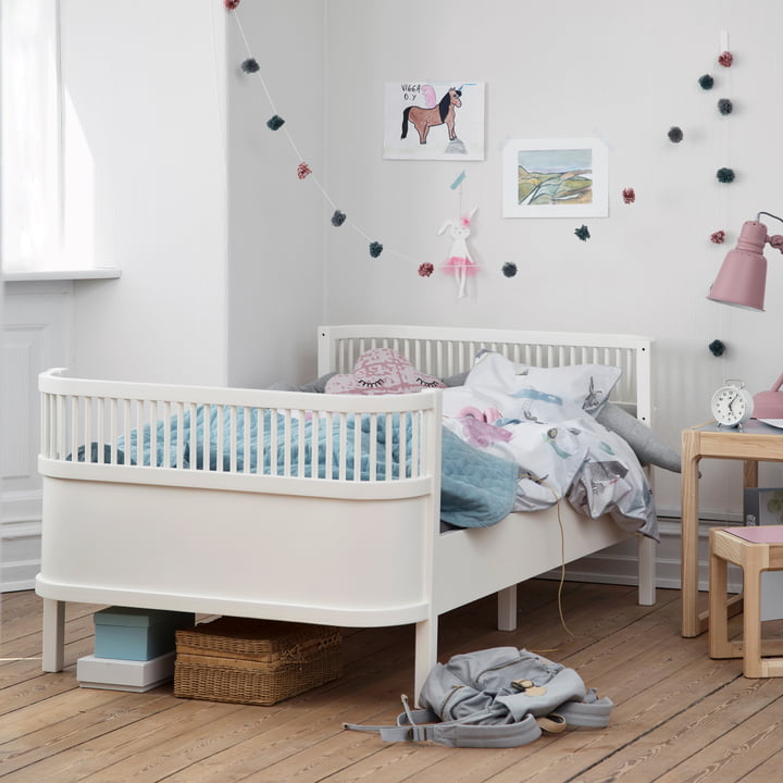 The Sebra bed Junior & Grow from Sebra in white