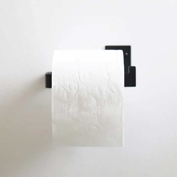 Toilet paper holder from Nichba Design in black