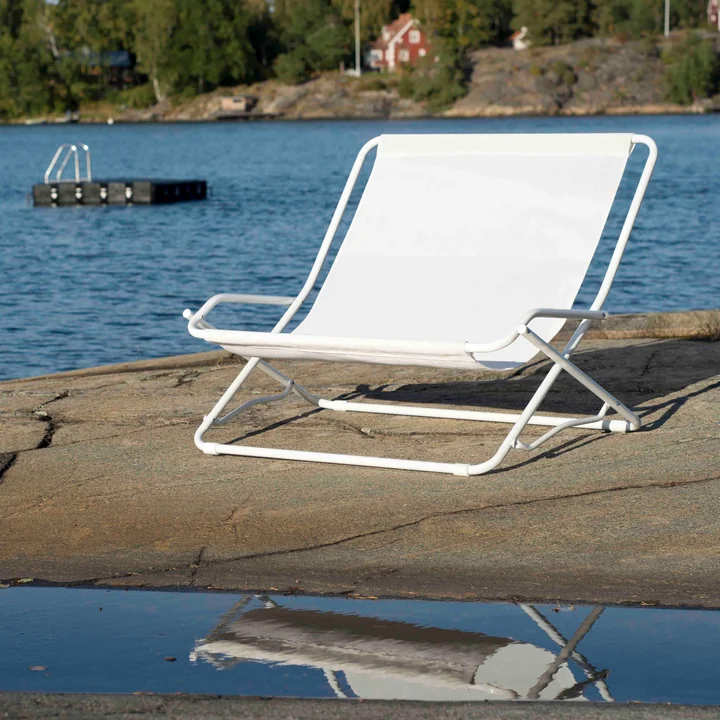 Dondolina Twin Swing chair from Fiam on the beach