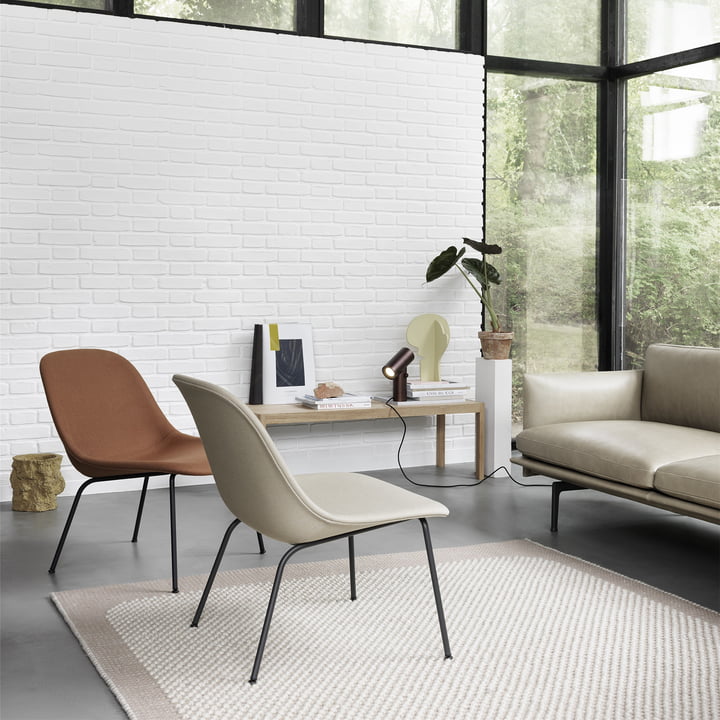 Fiber Lounge Chair Tube from Muuto in the living room