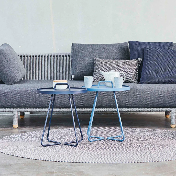 On-the-move Side table from Cane-line in midnight