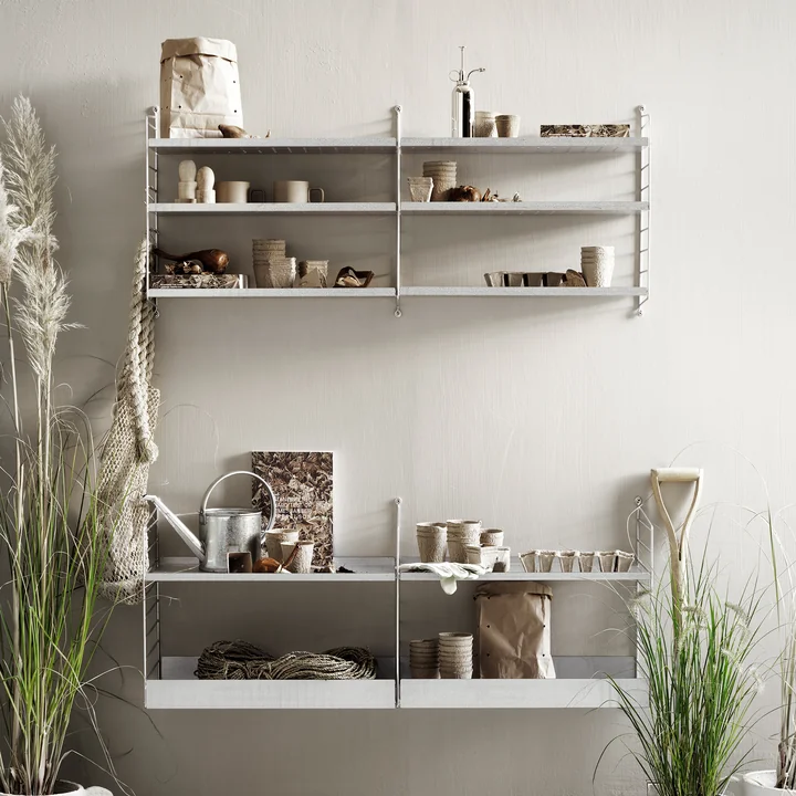 Shelving system Outdoor from String