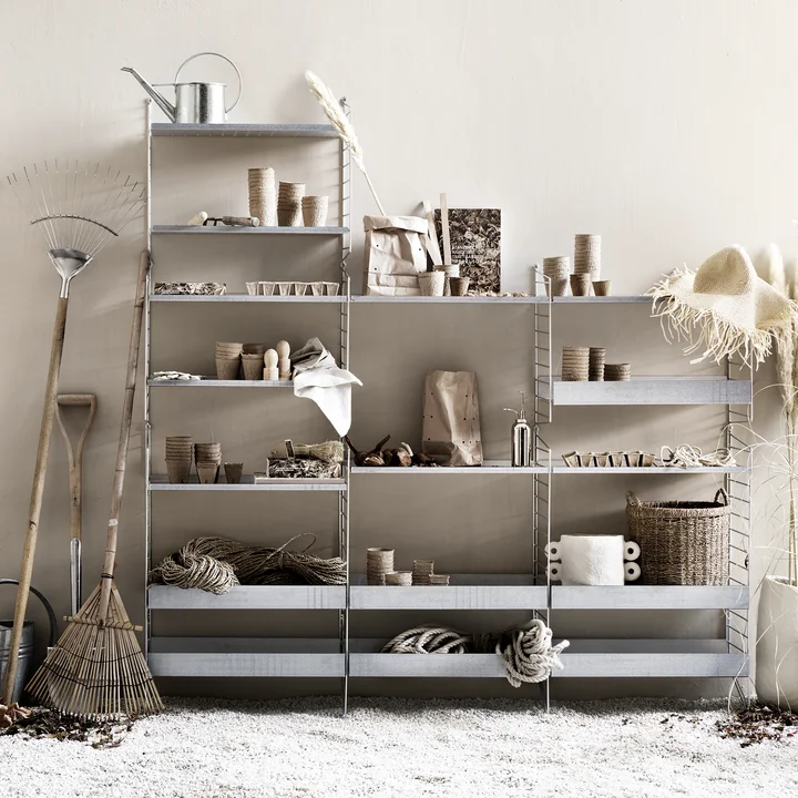 Shelving system Outdoor from String