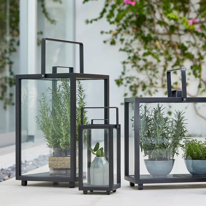 Lighthouse Lantern from Cane-line lava-grey