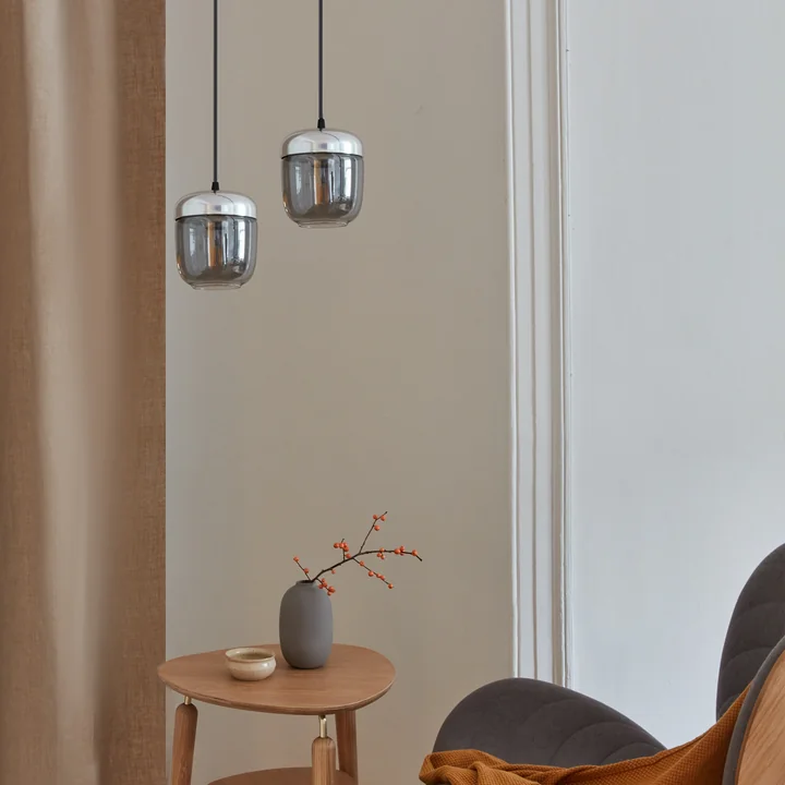 Acorn luminaire from Umage in polished / smoked steel