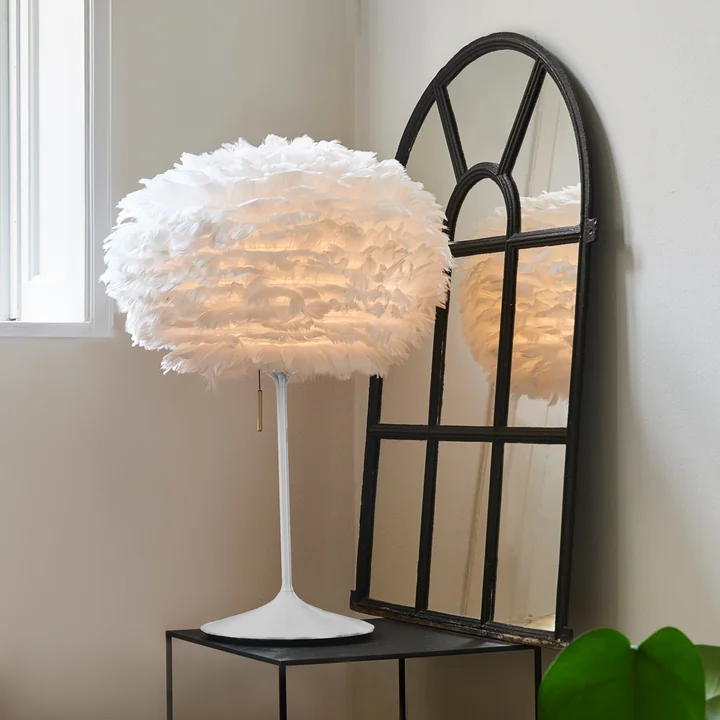 Champagne table lamp base H 42 cm from Umage in white