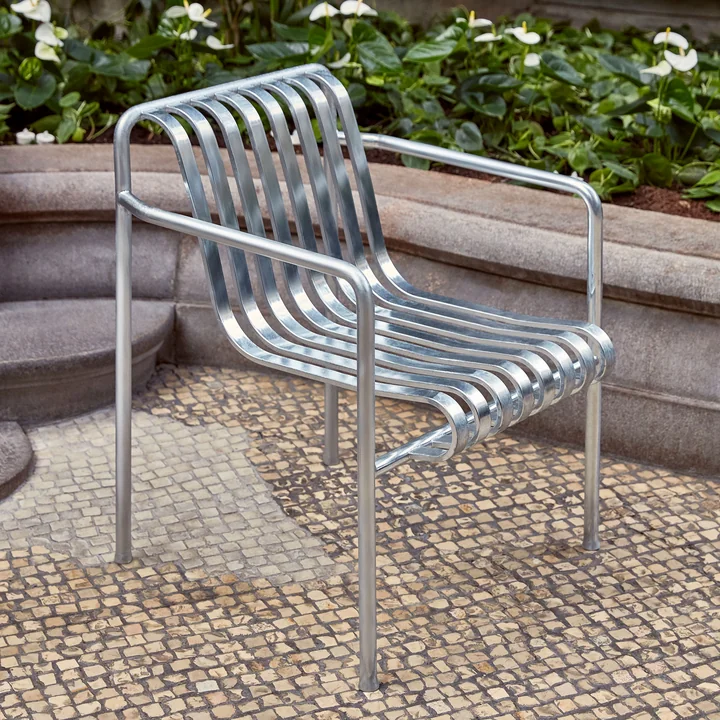 Palissade Dining Armchair by HAY hot galvanized
