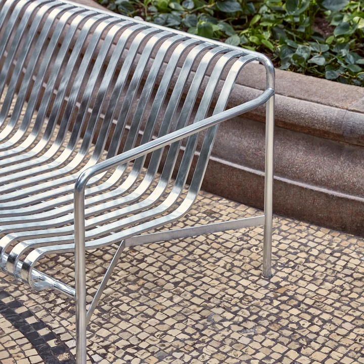 Palissade lounge sofa from HAY in hot galvanized
