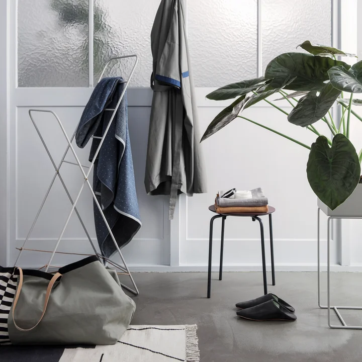 Herman Stools, Herman clothes rack and Herman Big Bag from Ferm Living