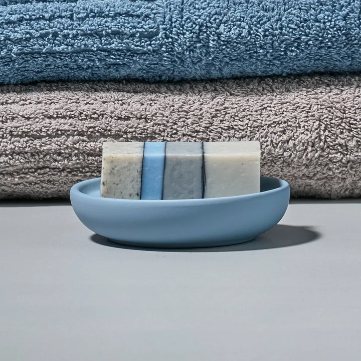 Nova Soap dish in blue fog from Zone Denmark