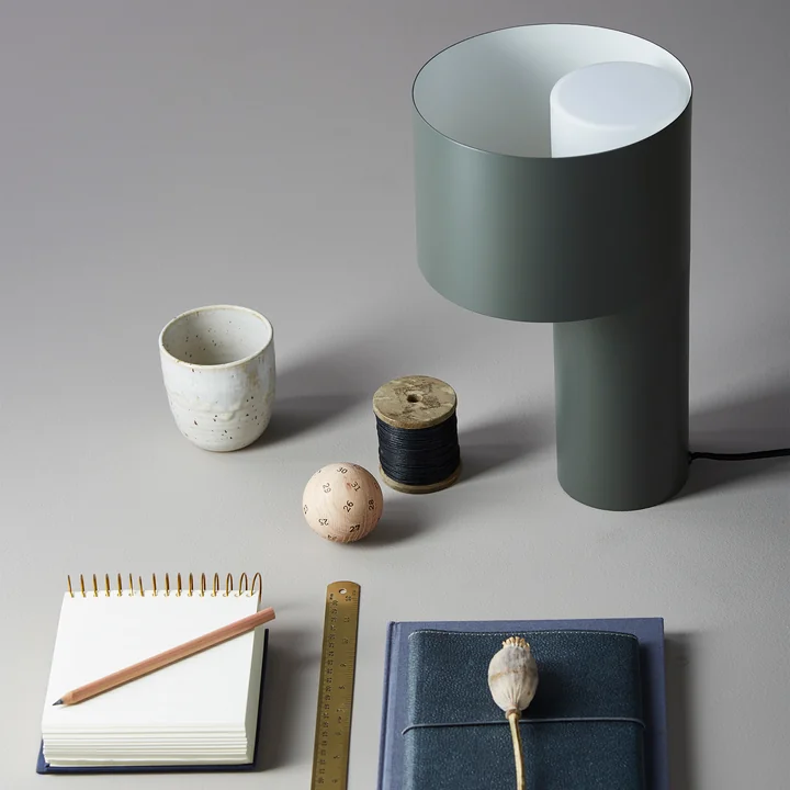 Tangent table lamp from Woud in forest green