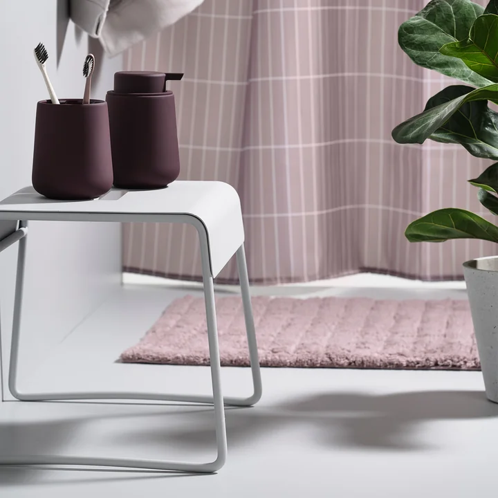 A-Stool in soft grey from Zone Denmark in the bathroom